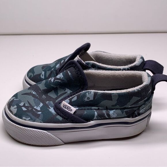 Vans Toddler Slip on shoe Shark Size US 4 UK 3.5 EU 19 - Picture 1 of 8